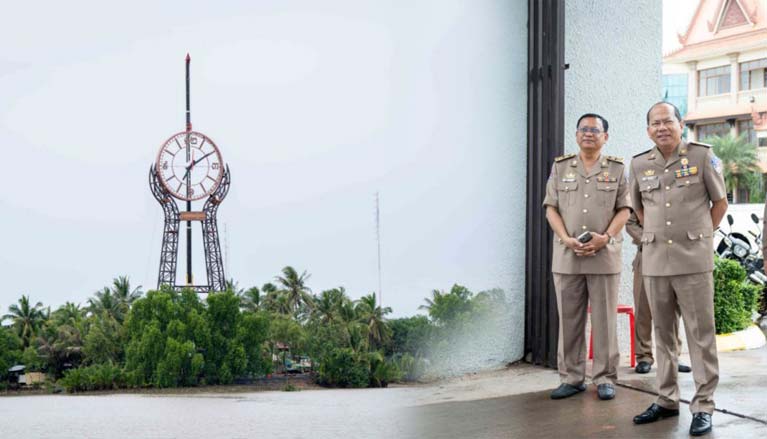 សមិទ្ធផល​ថ្មី​ក្នុង​ទឹកដី​ខេត្ត​កំពត នាឡិកា​កម្ពស់ ៣៥​ម៉ែត្រ នឹង​សាងសង់​រួចរាល់​ក្នុង​ថ្ងៃនេះ​