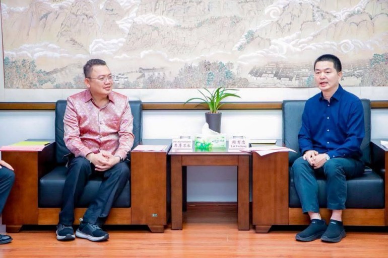 លោក អ៊ឹម ច័ន្ទ​សោធន អភិបាលស្រុក​ទឹកឈូ ជួបពិភាក្សា​ការងារ​ជាមួយ​ថ្នាក់ដឹកនាំ​ស្រុក​លាន ឆឹង (LIAN CHENG) ខេត្ត FU JIAN ប្រទេស​ចិន​